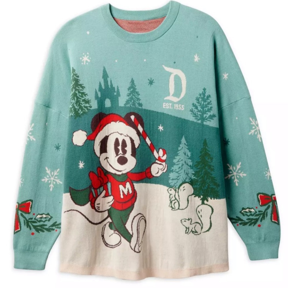 Disneyland 2022 Mickey Mouse Holiday Spirit Jersey Sweater for Adults